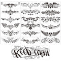 ELANE 19 Sheets Temporary Tattoo Stickers for Women Men