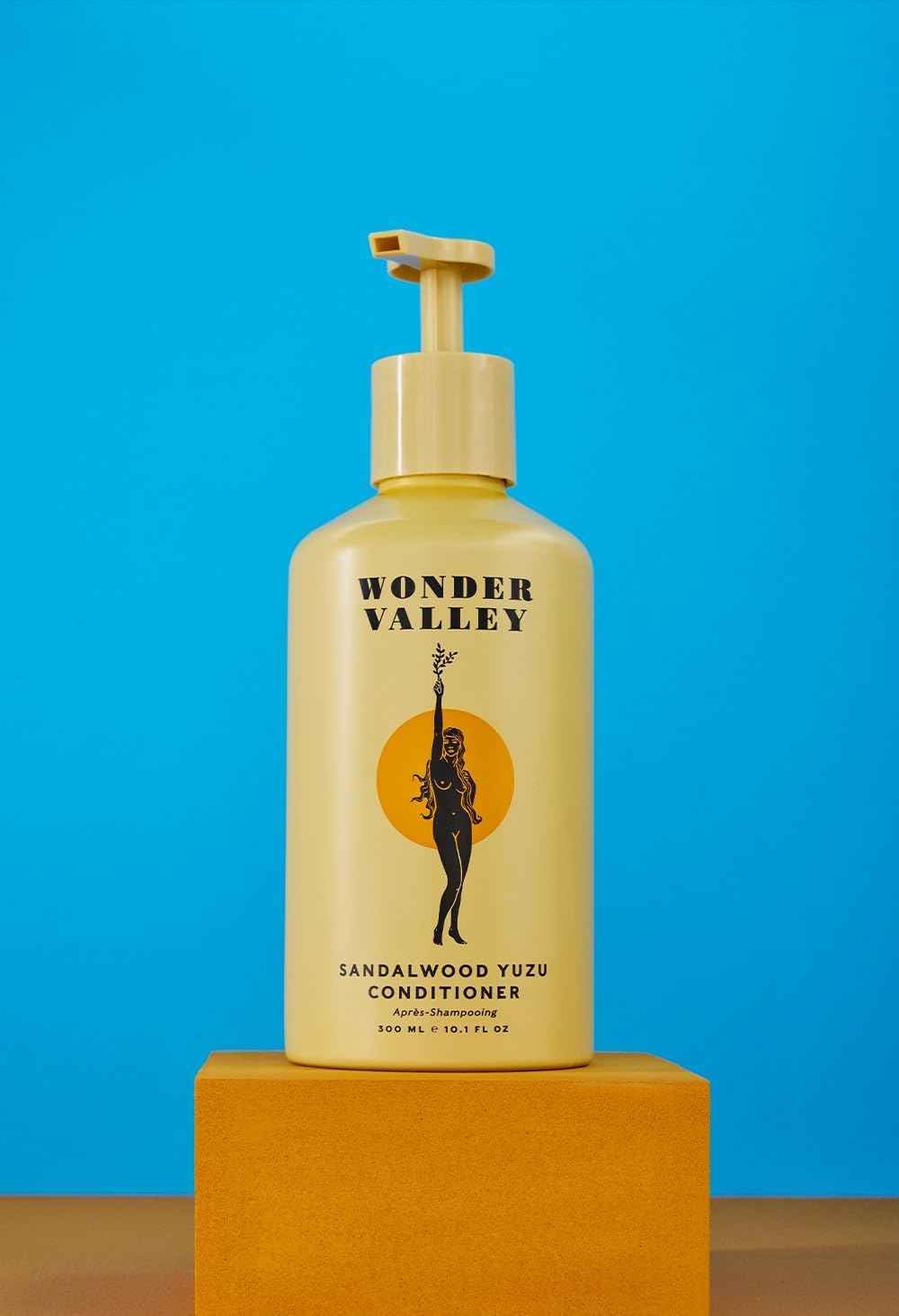 WONDER VALLEY - Sandalwood Yuzu Conditioner | Vegan, Cruelty-Free, Sulfate-Free | Softens, Detangles, and Restores Moisture (10.1 fl oz | 300 ml)