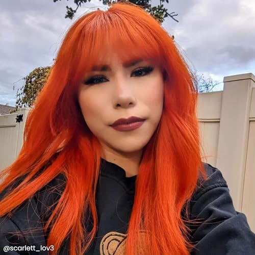 ARCTIC FOX Semi-Permanent Hair Dye Ginger Flare 8 oz - Vegan, Ammonia-Free, Bright Orange