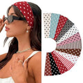 13-Pack Polka Dot Headbands for Women - Soft & Non-Slip