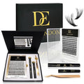 Cluster Lash Kit D¡¯Escand?n ? Reusable Eyelashes Extension with Magnetic Tray, Applicator, Bond & Seal, Remover and Mirror