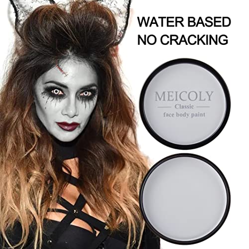 Grey Zombie Face Paint - 30g Water-Based Washable Makeup