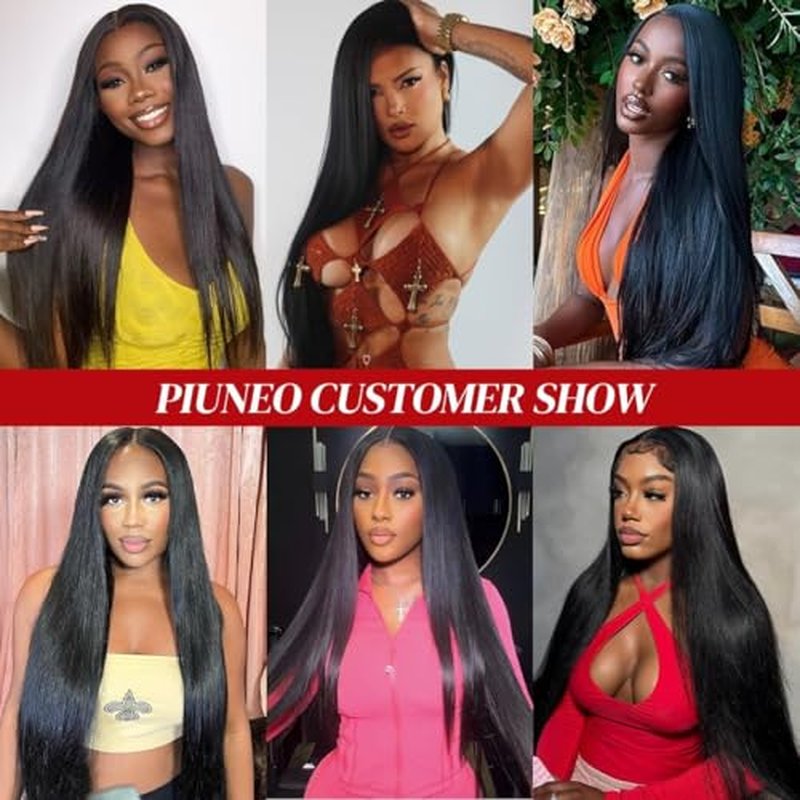 32" Straight Lace Front Wig 200% Density Brazilian Human Hair