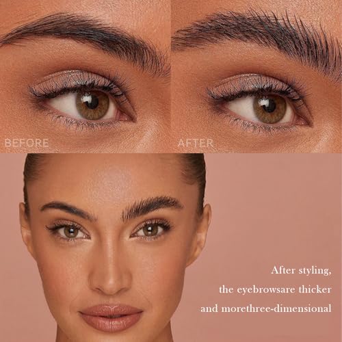 Clear Brow Wax with Flexible Brush - Waterproof & Smudge-Proof