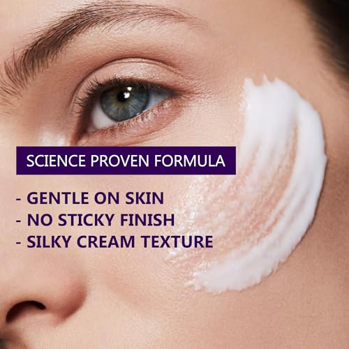 Caffeine Eye Cream for Dark Circles - 5% Caffeine Eye Serum Infused with Collagen and Niacinamide, Cream for Puffines and Bags Under Eyes w/ 360¡Æ Depuffer Roller