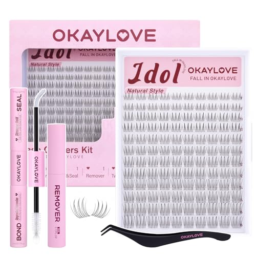 Idol Lashes Clusters Kit with Clear Band & DIY Application Tools