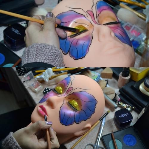 Professional 23cm Mannequin Head for Eyelash & Makeup Training