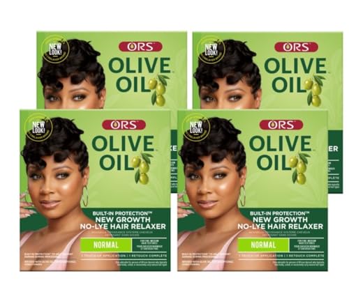 ORS Olive Oil No-Lye Hair Relaxer Normal Strength (Pack of 4)