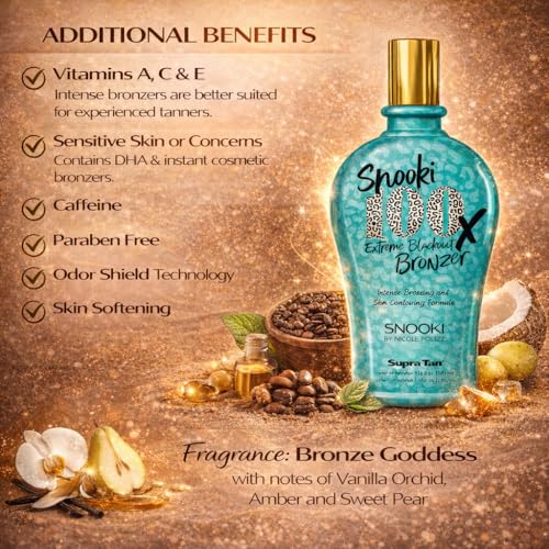 Snooki 100x Extreme Blackout Bronzer 12oz Dark Tanning Lotion