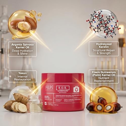 Felps Xmix SOS Extreme Repair Hair Mask 300g Deep Nourishment & Heat Protection