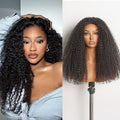 Frodio Kinky Curly Half Wig 20 Inches - Glueless Drawstring Wig