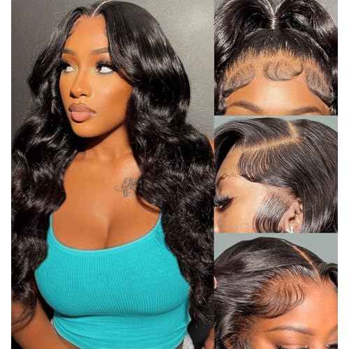 Worldnewhair 13X6 Lace Front Wigs Body Wave Human Hair 24 Inch - 200% Density Glueless Wigs Human Hair 13x6 Lace Frontal Wigs For Black Women