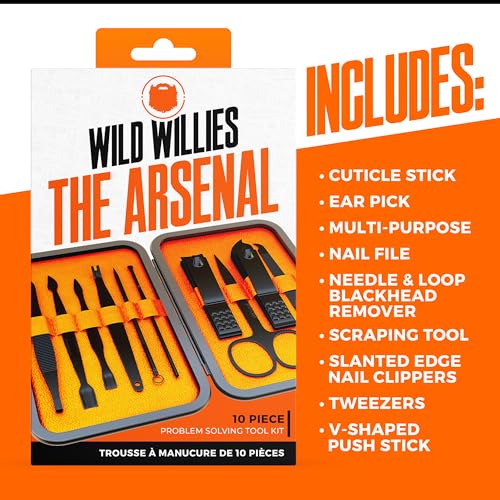 10-Piece Travel Manicure & Pedicure Kit for Men & Women
