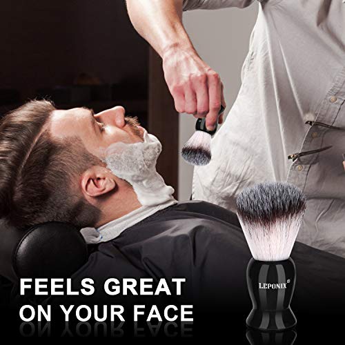 Straight Razor Shaving Kit for Men - 2 Packs Shaving Soap, Straight Edge Razor, Shaving Cream, Brush & Bowl - Unique Gifts Set for Men, Him, Dad - Stocking Stuffers,Father¡¯s Day (Sweat Orange£©