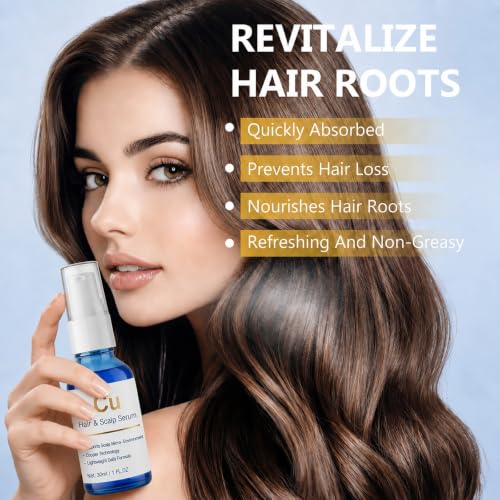 Copper Hair Serum for Thicker Hair & Scalp Health