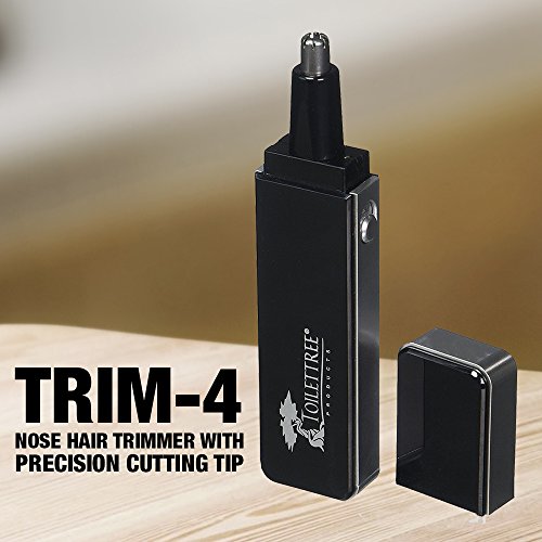 ToiletTree Products Sleek Nose Hair Trimmer with Precision Cutting Tip