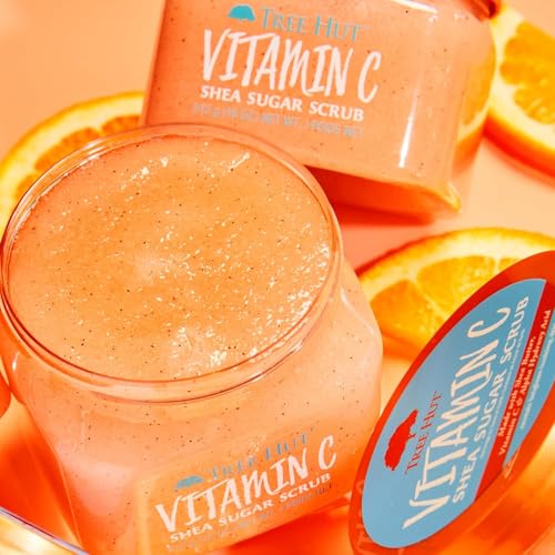 Tree Hut Vitamin C Body Scrub 18 Oz - Exfoliating Sugar Scrub Vegan