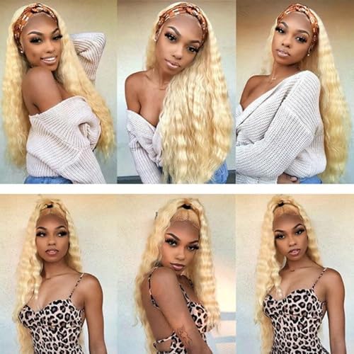 Freiuoke 613 Deep Wave Human Hair Bundles - Blonde 18-22 Inch