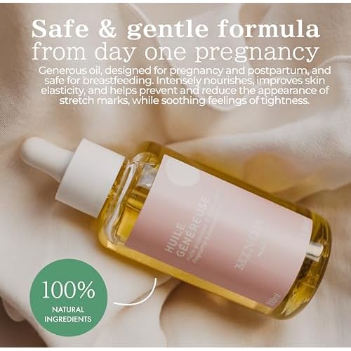 MINOIS PARIS Pregnancy Body Oil ? Organic Belly Oil for Stretch Marks Prevention & Removal ? Firming Skin Therapy Oil for Pregnant Women ? Made in France