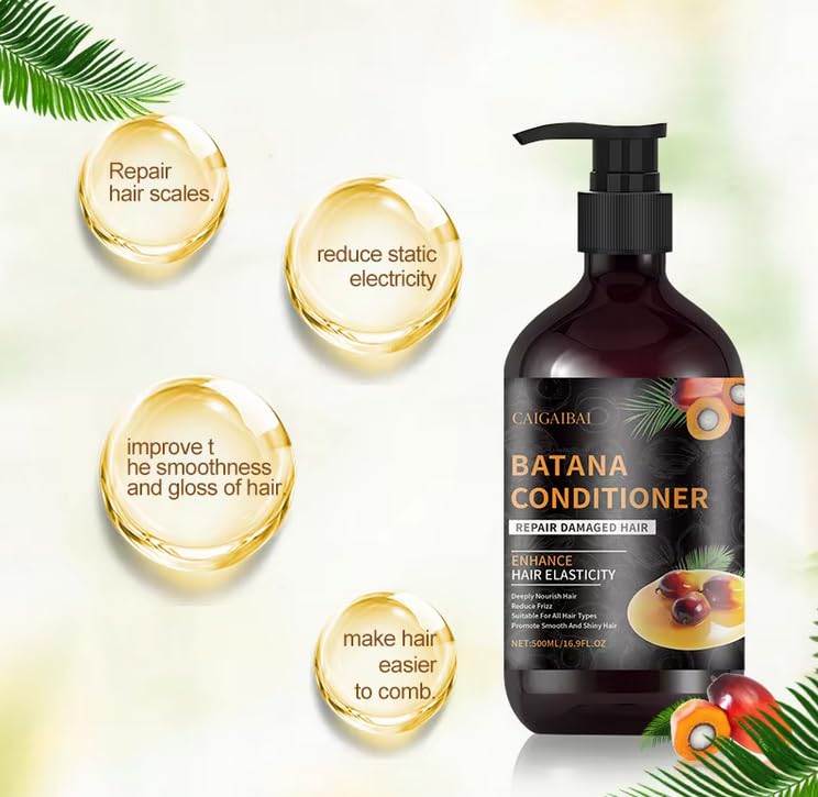 Batana Oil Hair Growth 5-Piece Kit with Shampoo, Conditioner & Mask