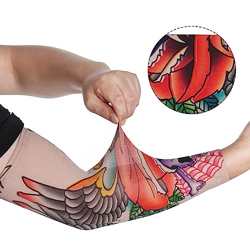 HOVEOX Temporary Tattoo Arm Sleeves - 20 Piece Set