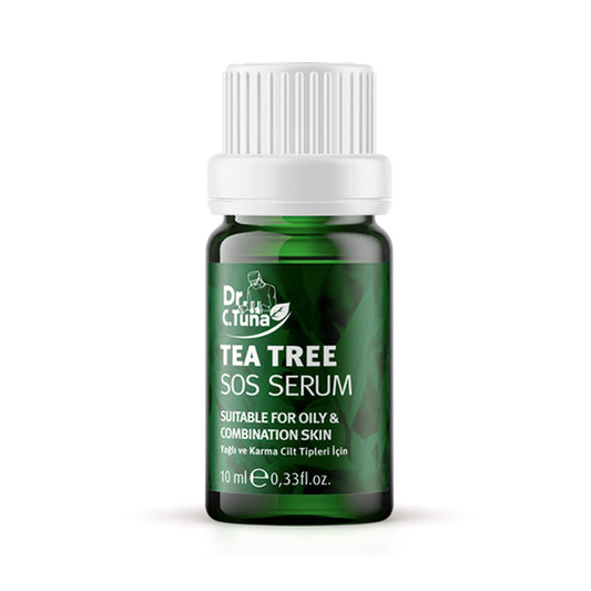 FARMASI Dr. C. Tuna Tea Tree Serum, Skin Care Serum Spot Treatment Targets Redness, Bumps, Acne, Dry Itchy Skin, Repairs, and Hydrates Skin, Natural Full Body Skincare Support, 0.33 fl.oz 10 ml