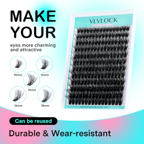 100D Lash Clusters Kit 10-18mm 3D Volume Eyelash Extensions