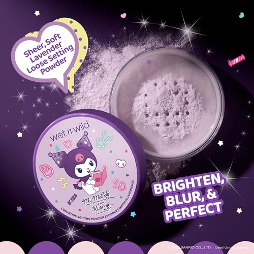 wet n wild My Melody and Kuromi Luminous Loose Setting Powder - Moody Cutie