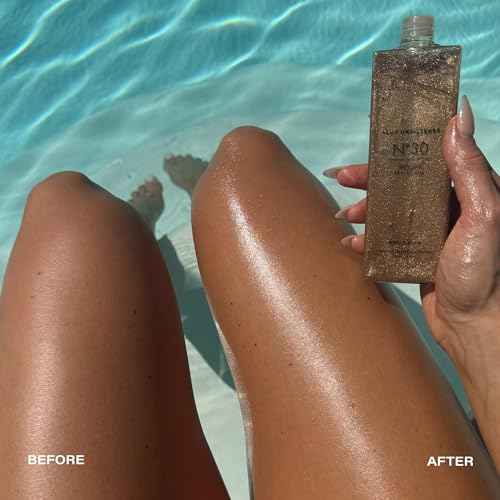 + Lux Unfiltered N¡Æ30 Shimmer Body Oil with SPF 30 - Hydrating & Nourishing High Gloss Tanning Oil, Instant Bronze Shimmer Sunscreen - Oxybenzone Free - Broad Spectrum Sunscreen SPF 30