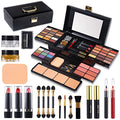 Professional 58-Color Makeup Kit with Mirror & Applicators