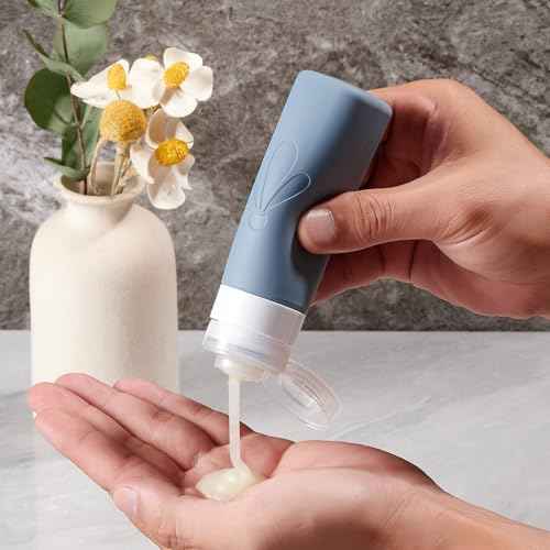 INSFIT 17pack Travel Bottles for Toiletries, TSA Approved Squeezable Silicone Liquid Containers for Shampoo Conditioner Lotion & Body Wash Vacation Travel Essentials with Labels