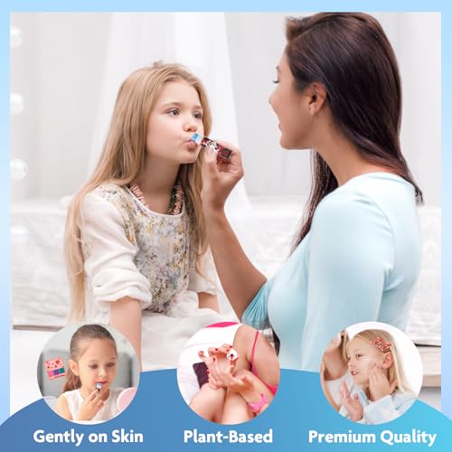 Minnie Mouse Cosmetic Makeup Set for Girls Ages 3+ | Lip Gloss, Nail Polish & Hair Clips