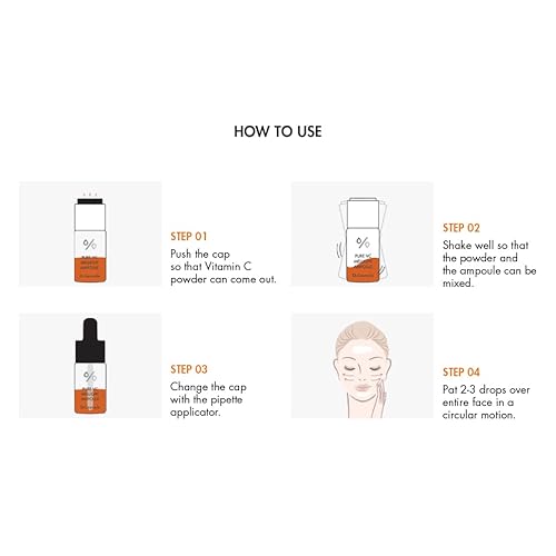 Dr.Ceuracle by leegeehaam Pure VC Mellight Ampoule - Vitamin C Serum for Face, One Week Program for Anti-oxidant, Firm, Clarify, Fade Pigmentation, Skin Radiance (1 Count (Pack of 1))