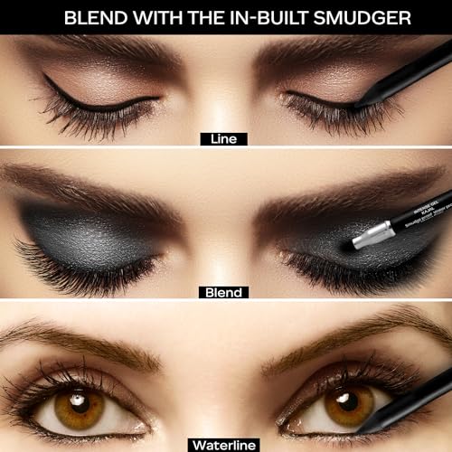 FACESCANADA Ultime Pro Gel Black Eye Pencil with Smudger