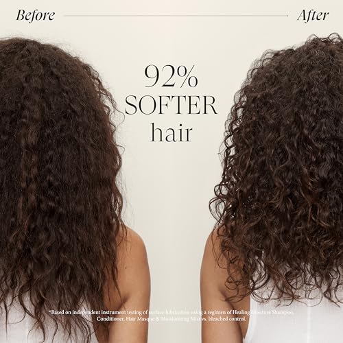 L'ANZA Healing Moisture Conditioner, Hydrates & Heals Dry, Damaged Hair, Deep Daily Hydration, Softens, Frizz Control, Color Safe Anti-Humidity Daily Wash, Strengthening, Sulfate Free