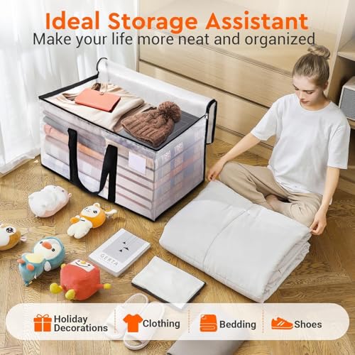 BlissTotes 93L Heavy Duty Moving Bags - 8 Pack (93L-8Packs) Large 28.7" x 14.2" x 14"