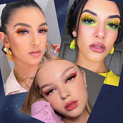 Colored Mink Lashes 7 Pairs - Rainbow 5D Fluffy False Eyelashes