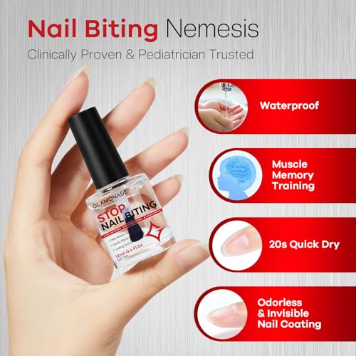 Glamonade Bitter Nail Polish - Stop Nail Biting & Thumb Sucking