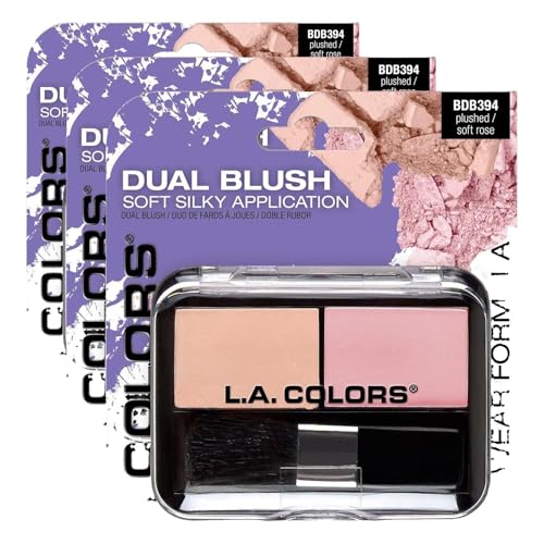 L.A. COLORS Dual Blush 3-Pack Plushed Soft Rose
