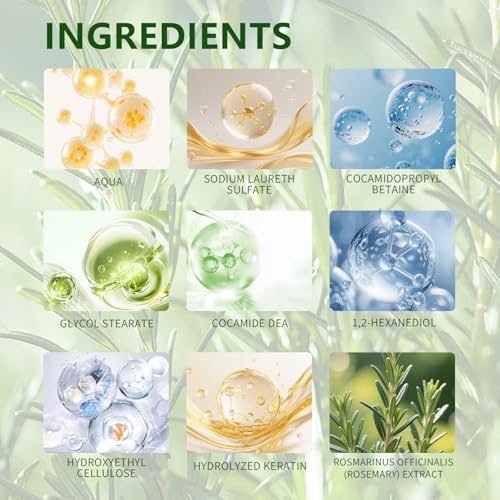 Rosemary & Biotin Shampoo for Hair Growth & Thinning