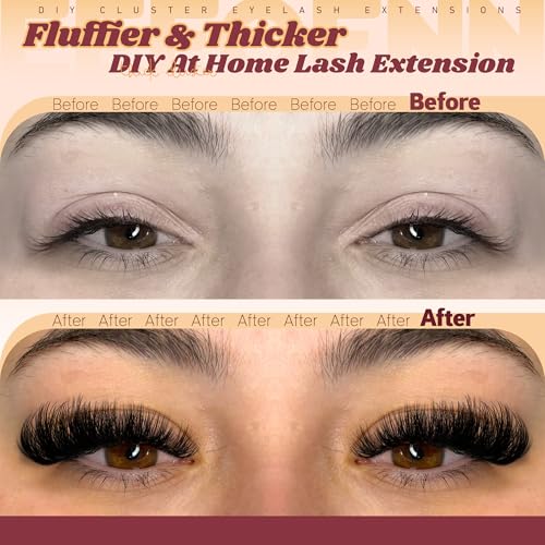 Fluffy Lash Clusters Kit 14-24mm 270D Volume Eyelash Extensions