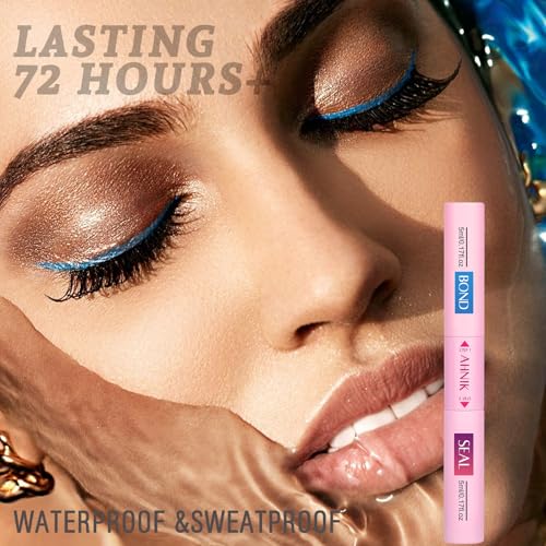 AHNIK Lash Bond and Seal Set - 72H Waterproof Lash Glue & Seal for DIY Eyelash Extensions