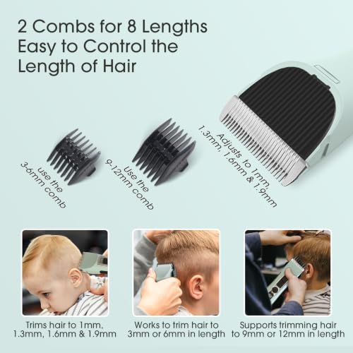 SEEBLU Cordless Hair Clipper Kit for Men & Kids