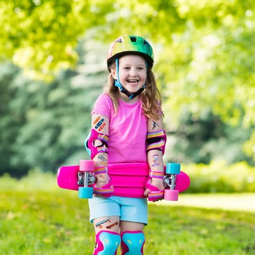Oringaga 300 Skateboard Party Temporary Tattoos Stickers Sport Birthday Baby Shower Party Supplies Goodie Bag Stuffers Favors Prize Motivational Stickers