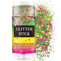 Glitter Hair Gel Stick - Red Gold Green Festival Makeup