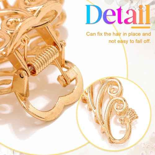 CAKURE Hair Claw Clips Metal Gold Hair Clips Fancy Claws Hair Accessories for Women