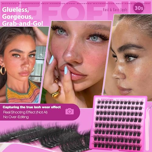 Self Adhesive Lash Clusters - Fluffy Glueless Extensions 10-16mm