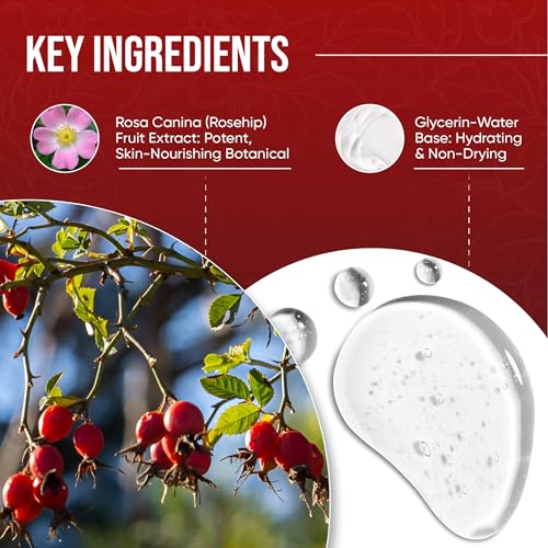 Pure Rosehip Extract Serum ? Premium Cosmetic-Grade Liquid for Skin & Hair ? Hydrating, Anti-Aging Botanical Formula (8 oz)