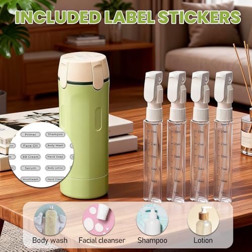 4-in-1 Leakproof Travel Dispenser Bottles Set | 30ML Refillable
