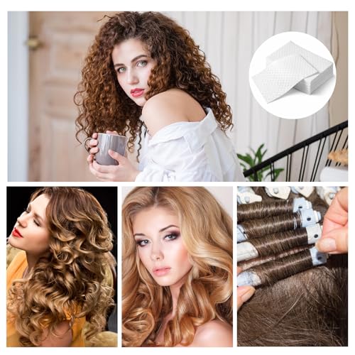 350 Pcs Disposable Hair Perm Papers Heat-Resistant Curling Wrap